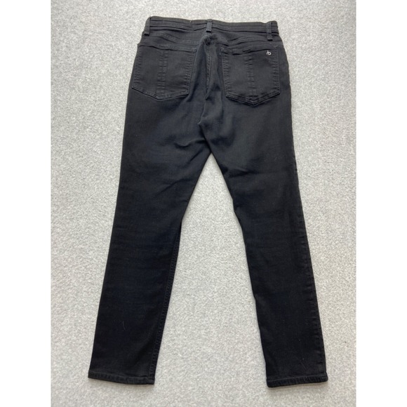 Rag & Bone Womens Jeans 29x25 Nina‎ High Rise Ankle Skinny Black  Stretch Tag 29 - Picture 13 of 15